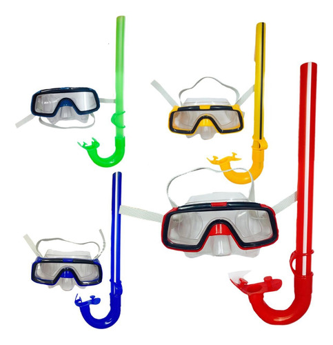 3 Gafas De Buceo Snorkel De Silicona Mascara De Buceo Niños