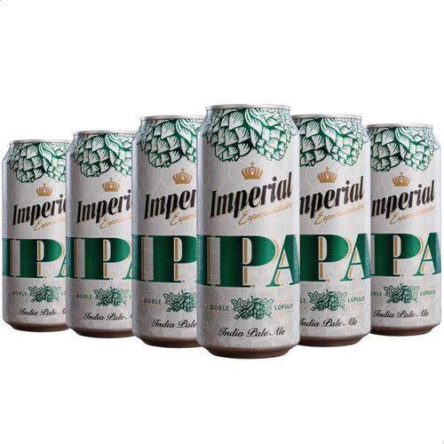 Cerveza Imperial Ipa India Pale Ale Lata 473ml X6. Unidades
