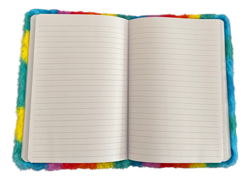 Libreta Peludita C/ Lapicera ,rayado Tapa Dura 15cm21cm.