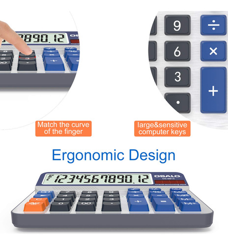 Calculadora De Escritorio Pendancy, Pantalla Lcd Extra Grand