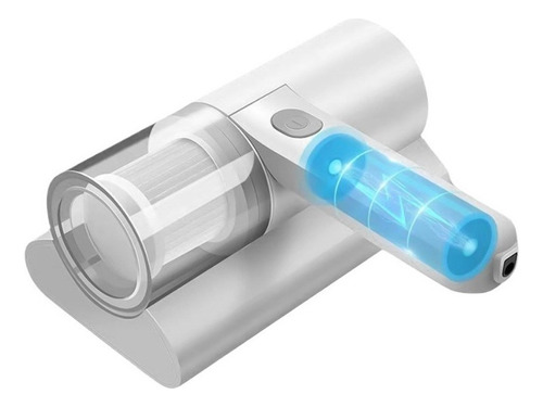 Aspiradora portátil antiácaros, esterilización, inalámbrica, luz ultravioleta, color blanco