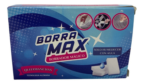 Esponja Mágica Borra Max Quita Manchas 12 Unidades