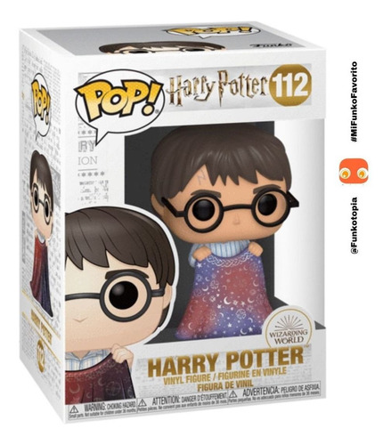 Imagen 4 de 4 de Funko Pop: Harry Potter Con Capa De Invisibilidad - Pop 112