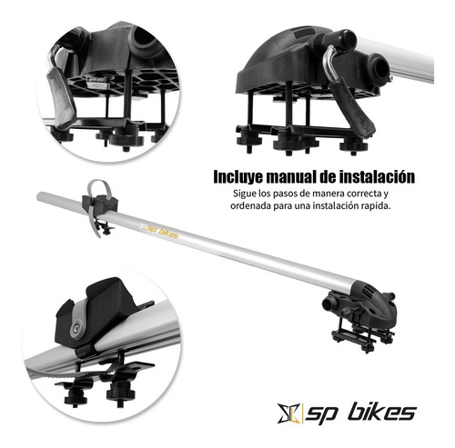 Imagen 6 de 7 de Rack Porta Bicicleta Techo Universal Sin Llanta Todo Los Eje