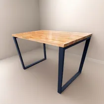 Comprar Mesa De Comedor Hierro Y Madera Finger 120x60 Joint Abaldi