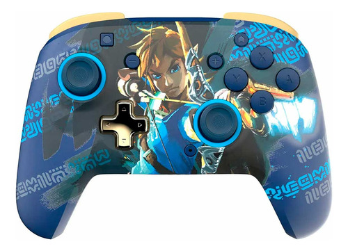 Mando Pdp Wireless Switch Rematch Glow Link (zelda) Azul