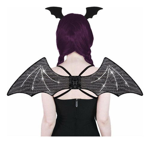 Conjunto De Disfraz De Halloween Con Diadema For Fiesta,