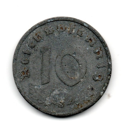 Alemania Moneda 10 Reichspfennig Año 1940 G Km#101