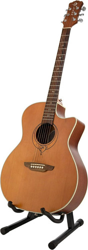 Soporte Atril Guitarra Y Bajo Plegable Color Negro
