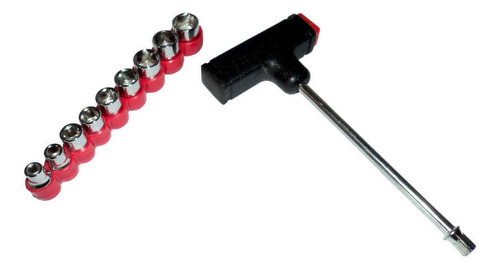 Chave T Com Jogo Soquete Sextavado Chave 5 A 13mm Statron