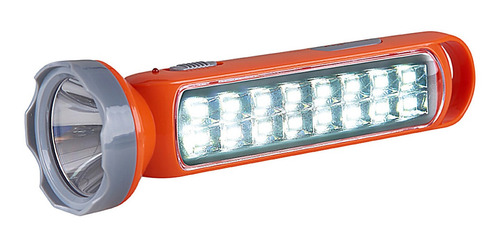 Lampara Recargable Led 89° 3w Naranja Tecnolite Blanco Frío