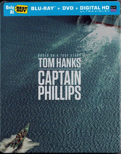 Blu-ray + Dvd Captain Phillips / Capitan Phillips Steelbook