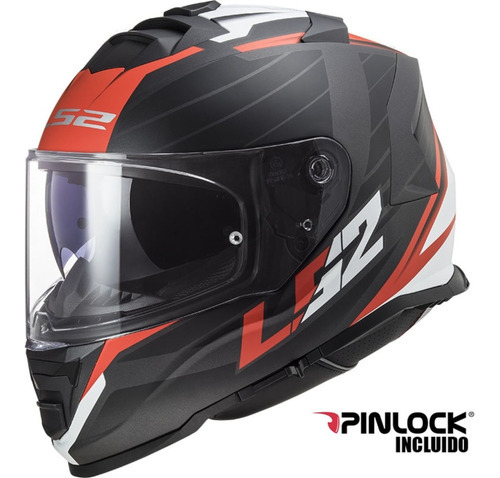 Casco Ls2 Moto 800 Storm Nerve Integral Doble Visor Pinlock