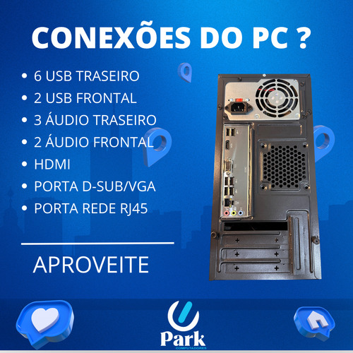 Computador Park Intel Core I5 8gb De Memória Ssd 240gb