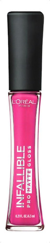 Labial Gloss Loréal Paris Infallible Pro Matte Gloss - 6.3ml Color 302 Fuchsia Amnesia