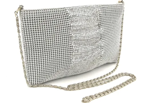 Frewahmesh Bolso De Noche De Malla Metálica Para Mujer, Para