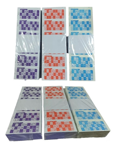 X3 Pack Cupones Bingo 2016 Unidades - 336 Tiras C/u Congreso