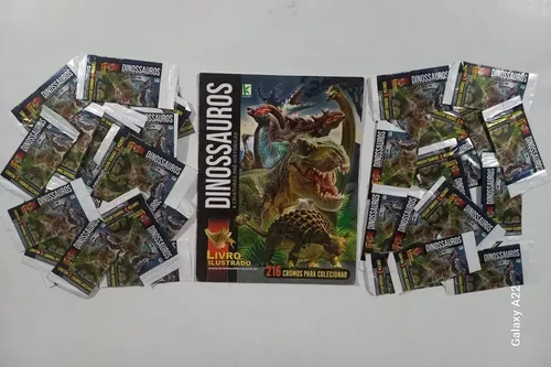 Kit Álbum De Figurinhas Dinossauros + 250 Figurinhas | MercadoLivre