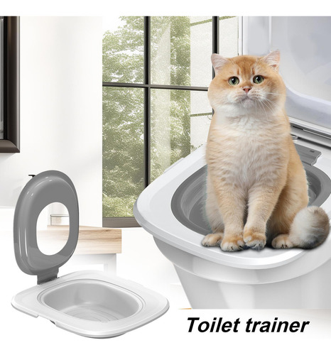 Asiento De Inodoro Para Gatos De Entrenamiento Para Ir Al Ba