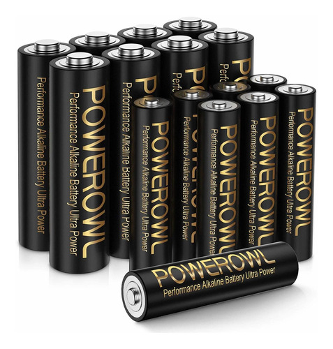 Powerowl Combinado De Pilas Aa Aa Alcalinas De Alta Capacida