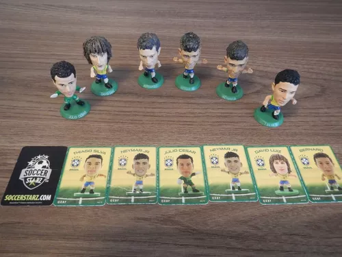 Lote Mini Craques Soccerstarz Brasil Coleção Kit Neymar