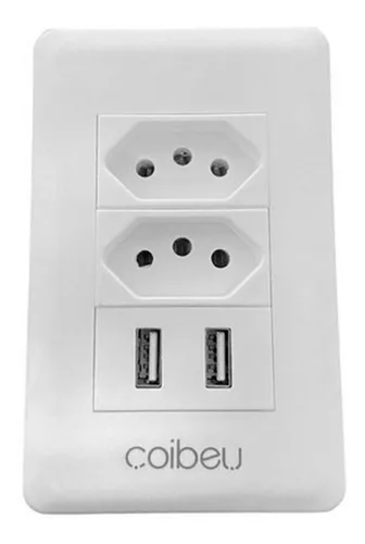 comprar Tomada Usb Parede Carregador Universal Turbo 2.1a 5v Bivolt