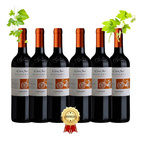 Pack 6x Vino Cono Sur Reserva - Carmenere - 750ml