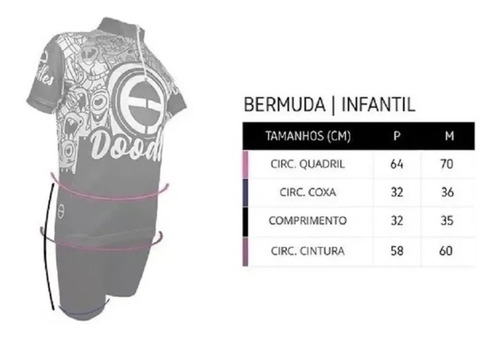 Imagem 4 de 5 de Conjunto Infantil Ert Stickers Rosa