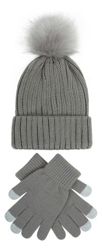 Gorro Cálido De Punto U Fashion En Color Liso Más Terciopelo