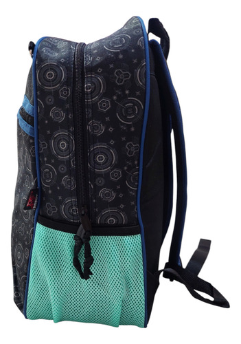 Mochila Chenson Escolar Robot Force Negro Liso