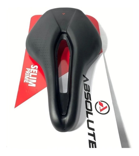 Imagem 2 de 8 de Selim Banco Bike Mtb Speed Absolute Prime Preto Vazado 156mm