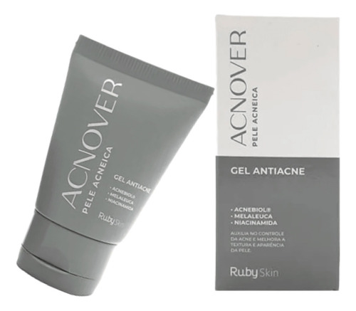 Gel Antiacne Ruby Skin Acnover Pele Acneica 30g Momento de aplicação Dia/Noite