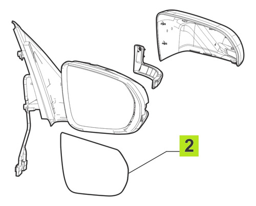 Vidrio Espejo Ext Izq  Fiat Pulse Drive  Mt 2022-