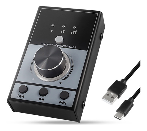 Controlador Usb Para Sonido Ajuste Volumen Y Reproducción