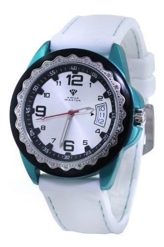 Reloj De Ra - Unisex Aqua Master White Dial Blue-black-silve