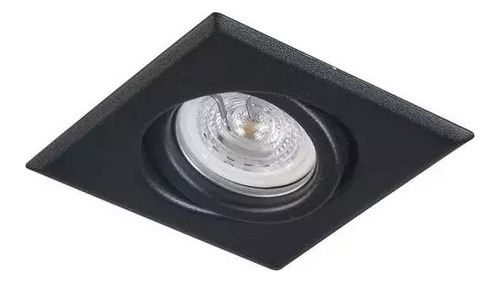 Spot Embutido Cuadrado Blanco Negro Dicroica Led 6w Luz Fria