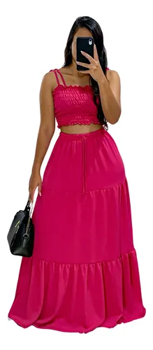Saia longa e cropped mercado livre sales