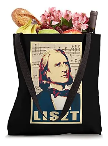 Franz Liszt Compositor Musical Notas Estilo Retro Propaganda
