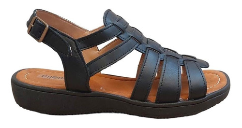 Sandalias Cuero Tesalia Modelo 3431 Cómodas Anda Mujer