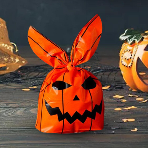4 X 50x Bolsas De Regalo De Halloween Bolsa Naranja A