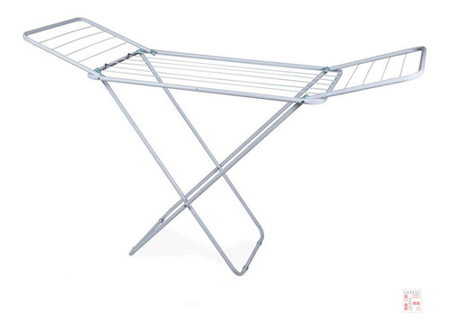 Imagen 3 de 10 de Tendedero De Pie Plegable Acero 8 Mts Ropa Mor - Garageimpo