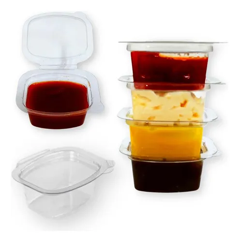 comprar Cx 1000un Pote Retangular Berço Molhos C-695 30ml Molheira