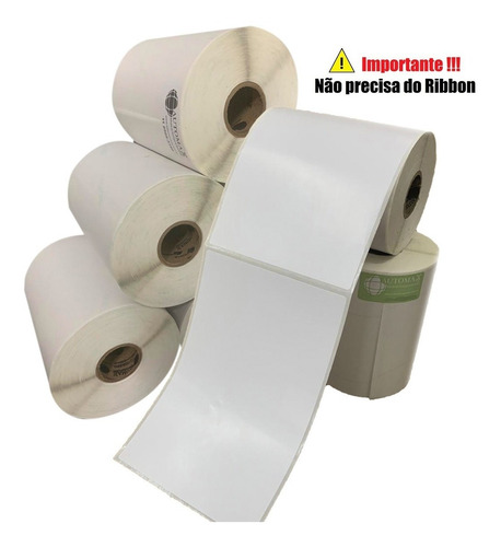 1000 Etiqueta Térmica 10x15 Cm Ecommerce Zebra Sku 10x15