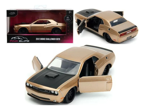 Dodge Challenger Srt8 Gold 2012 Pink Slips Jada 1:32 