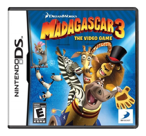 Jogo Madagascar 3 The Video Game Nintendo Ds Midia Fisica
