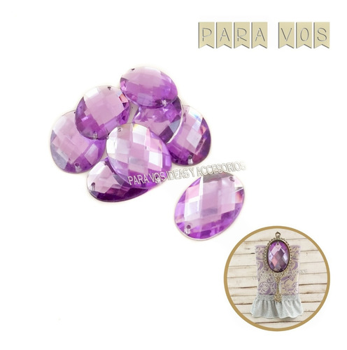 Gemas Pegar Coser Costura Princesas Candys Bodas X50