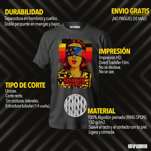 Playera Stranger Things Eleven Powers
