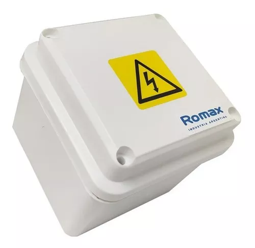 Caja Estanca Exterior Ip 65 Romax 20x20x10 Blanca Pack X 4