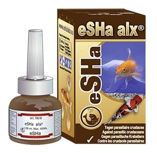 Medicamento Para Peces Esha Alx,20ml Parásitos Externos 