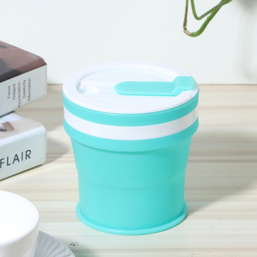 Taza Plegable Portátil De Silicona De 350 Ml Para Café